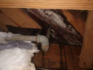 Leak found during home inspection