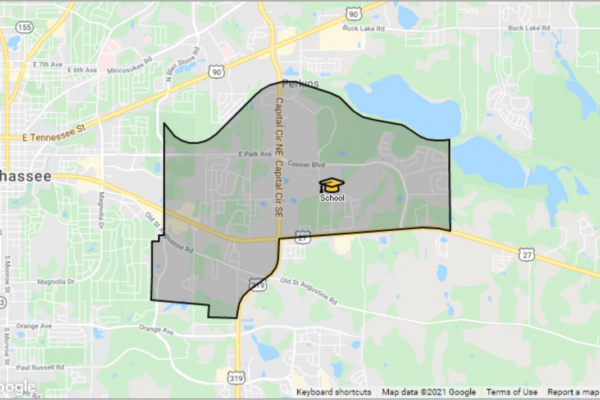 Map of area zoned for Apalachee Elementary School