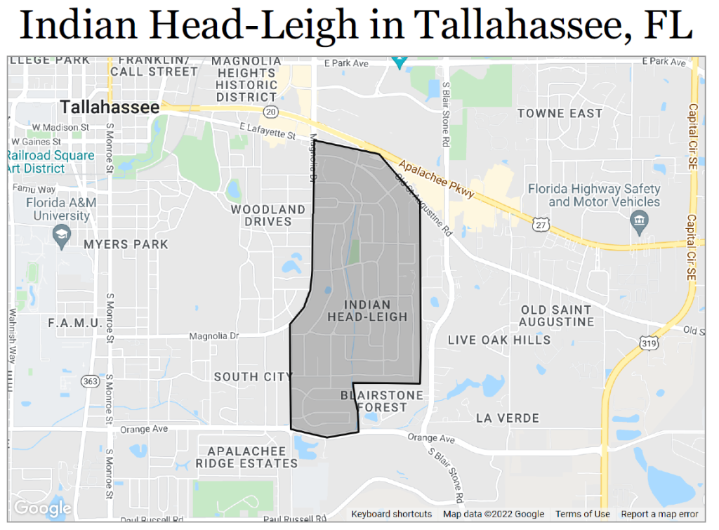 Indian Head Lehigh Subdivision in Tallahassee, Florida Living In