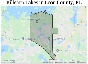 Map of the Killearn Lakes area
