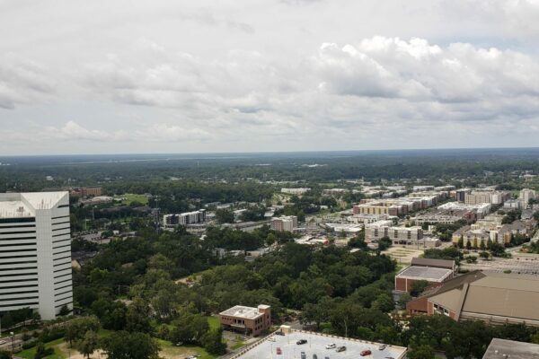 Old view facing the Florida Education building and FAMU and FSU in the distance.